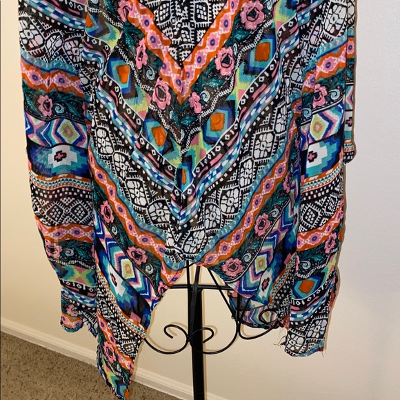 Double D Ranch Turquoise and Black Embellished Top - Picture 9 of 12